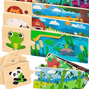 Puzzle Logiczne ze Zwierzętami Układanka VIGA