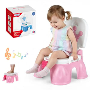 Pierwszy Nocnik dla Dziecka z Muzyką 3w1 Krzesełko Stopień WOOPIE BABY