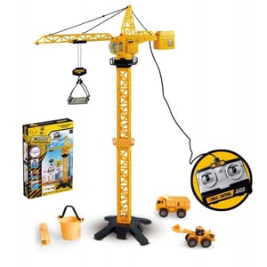 Dźwig Żuraw Zdalnie Sterowany 103 cm R/C Ciężarówka Koparka + 4 Akc. WOOPIE