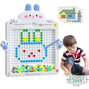 Tablica Magnetyczna dla Dzieci Montessori MagPad Królik Niebieski WOOPIE