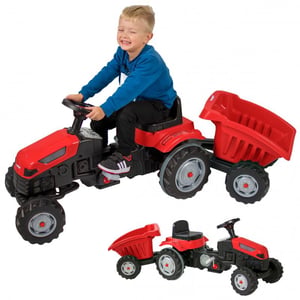 Traktor na Pedały Farmer GoTrac MAXI z Przyczepą Ciche Koła WOOPIE