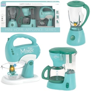 Zestaw AGD dla Dzieci 3w1 Mikser Blender Robot Kuchenny WOOPIE