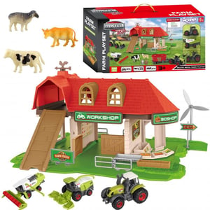 Zestaw Farma Zagroda Traktory + Figurki 42 el. WOOPIE