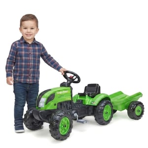 Country Farmer Traktorek na Pedały z Przyczepką Zielony FALK