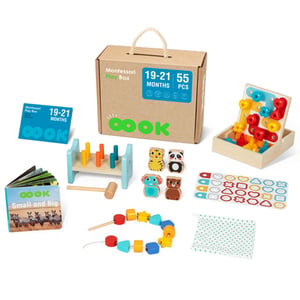 Box Pudełko XXL Montessori Edukacyjne 7w1 Sensoryczne 19-21 Mies. TOOKY TOY