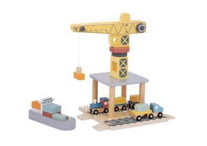 Dźwig Portowy Drewniany Zestaw TOOKY TOY
