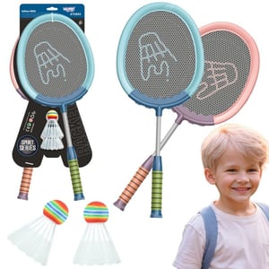 Badminton Zestaw Rakietki i Lotki 2 szt. WOOPIE