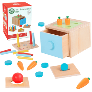 Drewniana Szuflada Edukacyjna Sorter Montessori WOOPIE GREEN