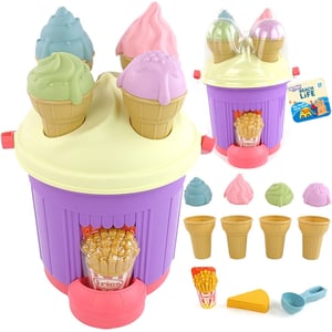 Zestaw do Piaskownicy Lody Foremki Wiaderko z Lodami do Piasku WOOPIE