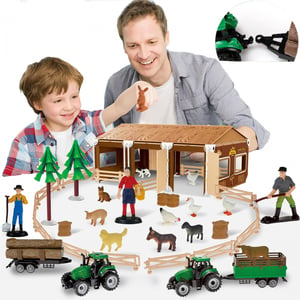 Zestaw Mały Farmer XL Figurki Gospodarstwo WOOPIE