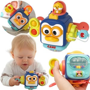 Pingwinek Montessori Piłka Sensoryczna 6w1 WOOPIE