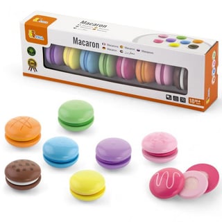 Drewniany Ciastka Zestaw Kolorowych Makaroników 8 szt. VIGA Toys