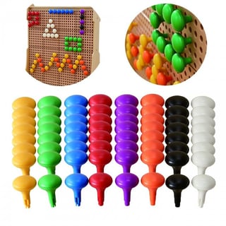Kolorowe Kołeczki Jumbo do Tablicy STEM 64 Szt. - 8 Kolorów MASTERKIDZ