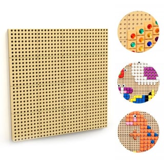 Panel Ścienny Tablica Naukowa Kreatywna STEM + Panel Montażowy 80x80 cm MASTERKIDZ