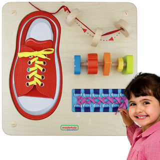Tablica Edukacyjna Nauka Sznurowania Zręczność Manualna MASTERKIDZ