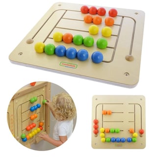 Tablica Ścienna Edukacyjna Labirynt Koraliki Montessori MASTERKIDZ