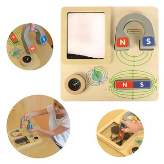 Zabawa Magnetyczna Tablica Edukacyjna Kompas Montessori MASTERKIDZ