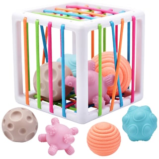 Elastyczna Kostka Sensoryczna Sorter dla Dzieci Zwariowane Kształty 5 el. WOOPIE