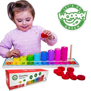 Układanka Nauka Liczenia i Kolorów Montessori 56 el. WOOPIE GREEN