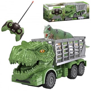 Samochód Zdalnie Sterowany RC Dinozaur Zielony + Figurka WOOPIE