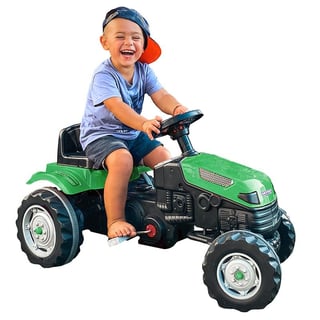 Traktor na Pedały Farmer GoTrac Ciągnik Ciche Koła Zielony WOOPIE