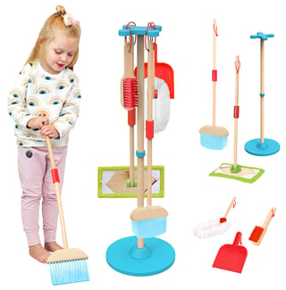 Drewniany Zestaw do Sprzątania dla Dzieci 6 el. TOOKY TOY