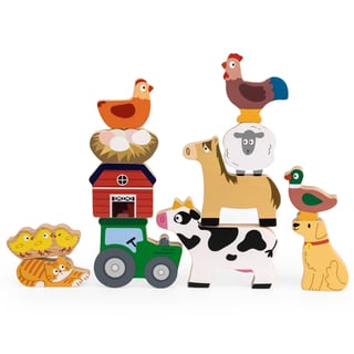 Układanka w Stosy Farma Zwierzęta VIGA