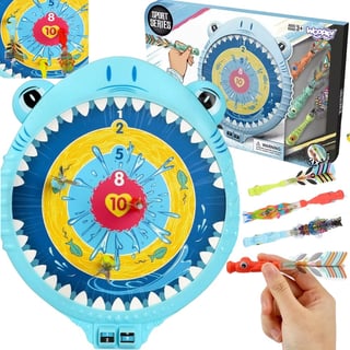 Magnetyczna Gra w Rzutki dla Dzieci Dart Tarcza Wesoły Rekinek WOOPIE
