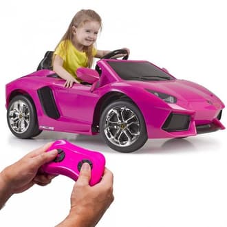Lamborghini Aventador Pink samochód elektryczny 6V 3+ FEBER
