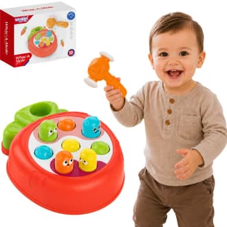 Gra Zręcznościowa Uderz Kreta Wbijanka z Młotkiem WOOPIE BABY