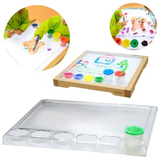 Kwadratowa Taca do Malowania i Zabawy Sensorycznej Montessori MASTERKIDZ