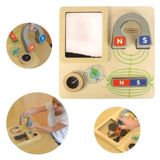 Zabawa Magnetyczna Tablica Edukacyjna Kompas Montessori MASTERKIDZ