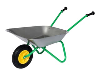 Metalowa Taczka dla Dziecka Szara z Zielonym Stelażem ROLLY TOYS