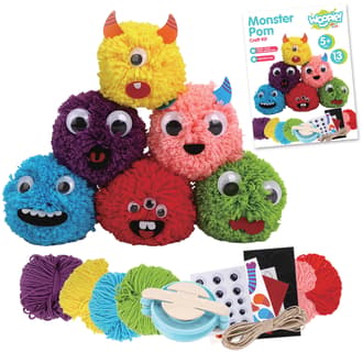 Zestaw Kreatywny Zrób Potworka Monster Pom WOOPIE ART&FUN