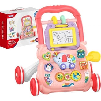 Interaktywny Chodzik Pchacz Muzyczny + Znikopis WOOPIE BABY