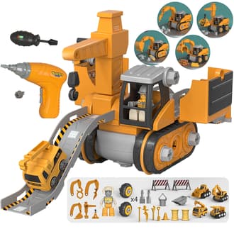 Mega Plac Budowy 5w1 Zestaw XXL do Skręcania DIY WOOPIE
