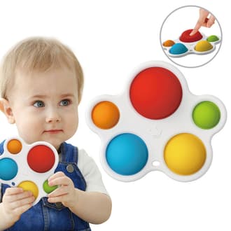 Zabawka Sensoryczna Gryzak Antystresowy Pop It Montessori dla Roczniaka WOOPIE