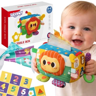 Sensoryczne Pudełko z Chusteczkami Pani Metka WOOPIE BABY