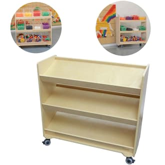 Regał na Kółka - 3 Półki Na Akcesoria Do Tablicy STEM 800H x 800L MASTERKIDZ