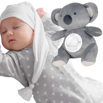 Przytulanka Koala z Projektorem i Białym Szumem Usypiacz z Czujnikiem Płaczu WOOPIE BABY