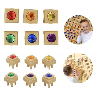 Akrylowe Kolorowe Diamenciki Do Tablicy Naukowej STEM 72 Sztuki MASTERKIDZ