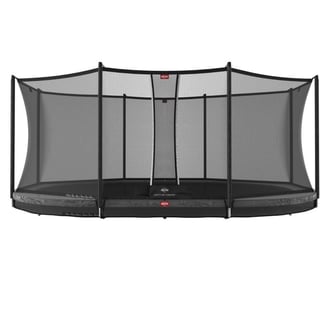 Trampolina z siatką Grand Favorit InGround 520x 345 Szara BERG