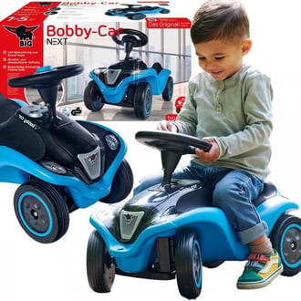 Jeździk Next Blue Bobby Car z Klaksonem i Światłami BIG