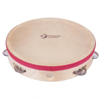 Instrument Muzyczny Tamburyn 25 cm CLASSIC WORLD EDU