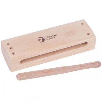 Instrument Perkusyjny Wooden Block (Pudełko akustyczne) CLASSIC WORLD EDU