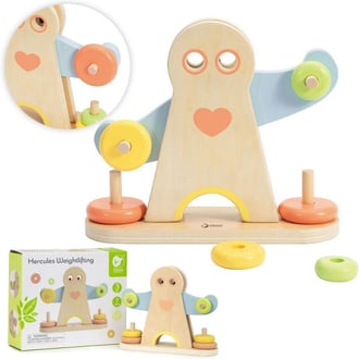 Edukacyjna Waga Równoważnia Hercules dla Dzieci Montessori 7 el. CLASSIC WORLD
