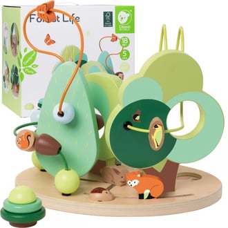 Edukacyjny Labirynt Przeplatanka Forest Life 18m+ FSC CLASSIC WORLD