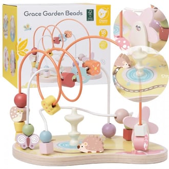 Edukacyjny Labirynt Przeplatanka Grace Garden Beads 18m+ FSC CLASSIC WORLD