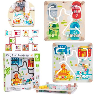 Gra Logiczna 2w1 Segregacja Odpadów Sorter Miasto CLASSIC WORLD