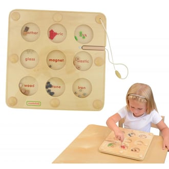 Co Przyciągnie Magnes Edukacyjna Gra Tabliczka Montessori MASTERKIDZ